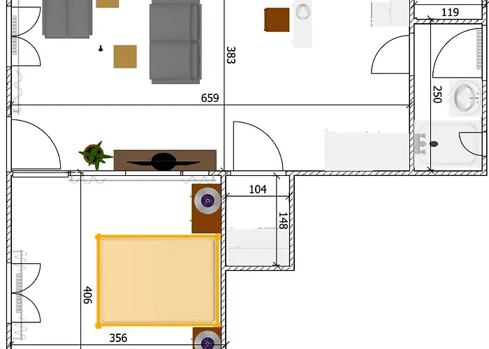 Апартаменты Haselbachstrasse 6 Ebensfeld